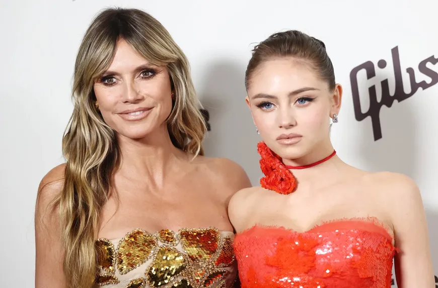 Heidi and Leni Klum Celebrities