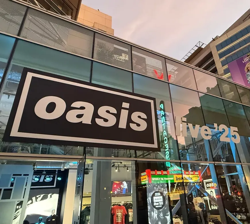 Oasis Tour Merch Store Opens in Los Angeles