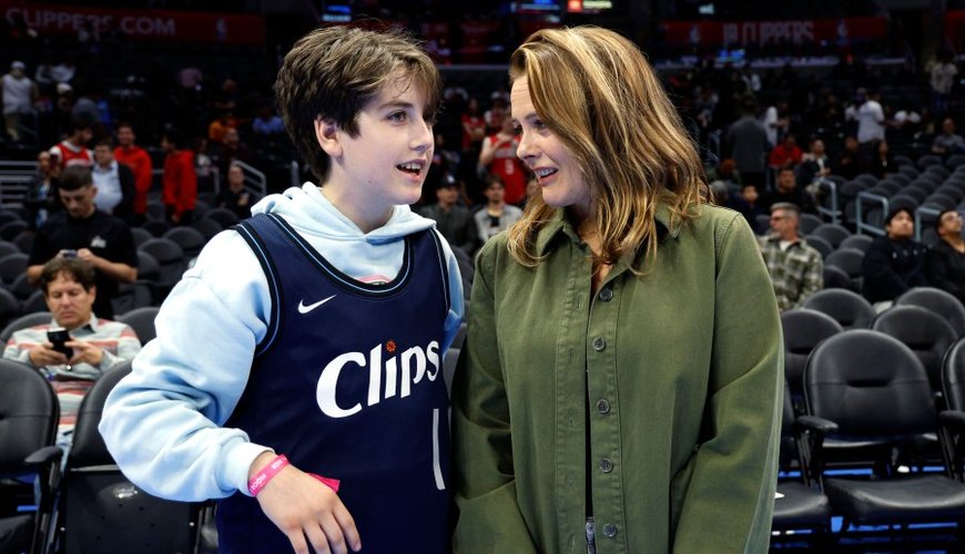 Alicia Silverstone and Son Bear Steal the Show at Clippers Game in LA