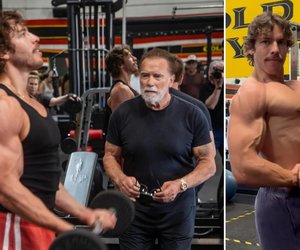 Arnold Schwarzenegger Teams Up with Son Joseph Baena for Bodybuilding Debut