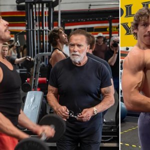 Arnold Schwarzenegger Teams Up with Son Joseph Baena for Bodybuilding Debut