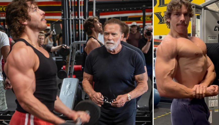 Arnold Schwarzenegger Teams Up with Son Joseph Baena for Bodybuilding Debut