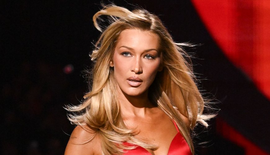 Bella Hadid Stuns in Scarlet: A Blonde Bombshell at 'The Beauty' Premiere