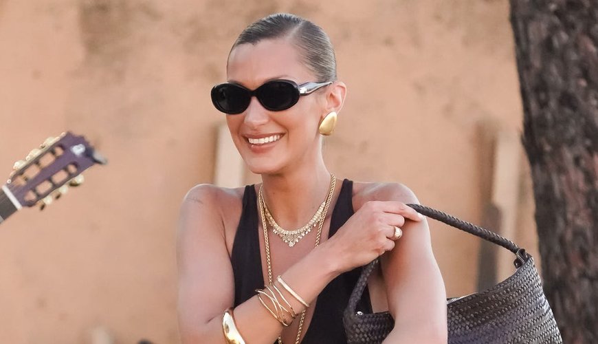 Bella Hadid Rocks Vintage Vibes in Saint-Tropez Splash