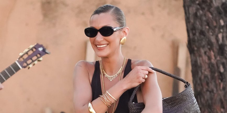 Bella Hadid Rocks Vintage Vibes in Saint-Tropez Splash