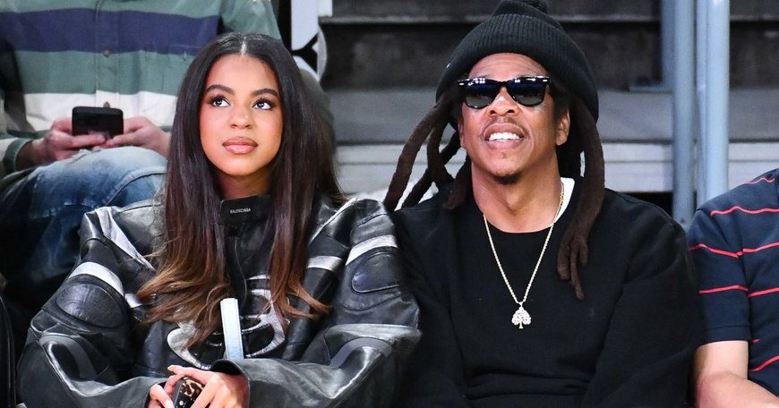 Blue Ivy Carter and Jay-Z