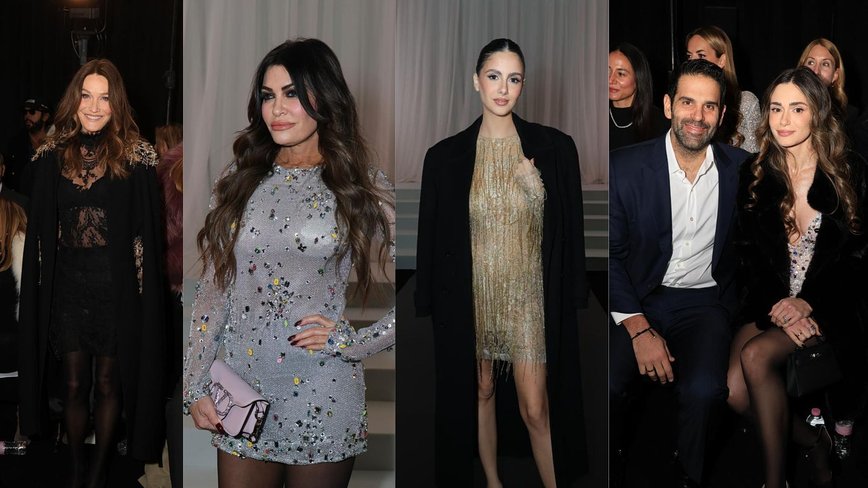 Star-Studded Glamour: Carla Bruni and Kimberly Guilfoyle Shine at Celia Kritharioti's Paris Couture Extravaganza