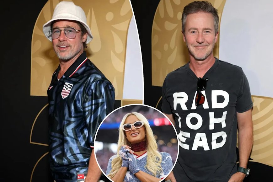 Paris Hilton, Brad Pitt and Edward Norton
