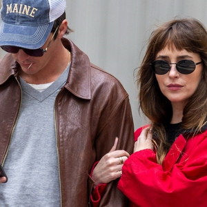 Dakota Johnson Rocks Bright Barn Jacket on NYC Date with Role Model