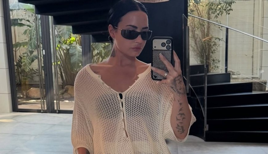 Demi Lovato's Sheer Elegance: A Bold Fashion Statement at Rosalía's LUX Tour