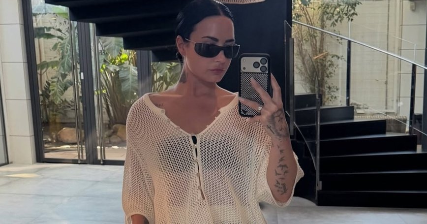Demi Lovato's Sheer Elegance: A Bold Fashion Statement at Rosalía's LUX Tour