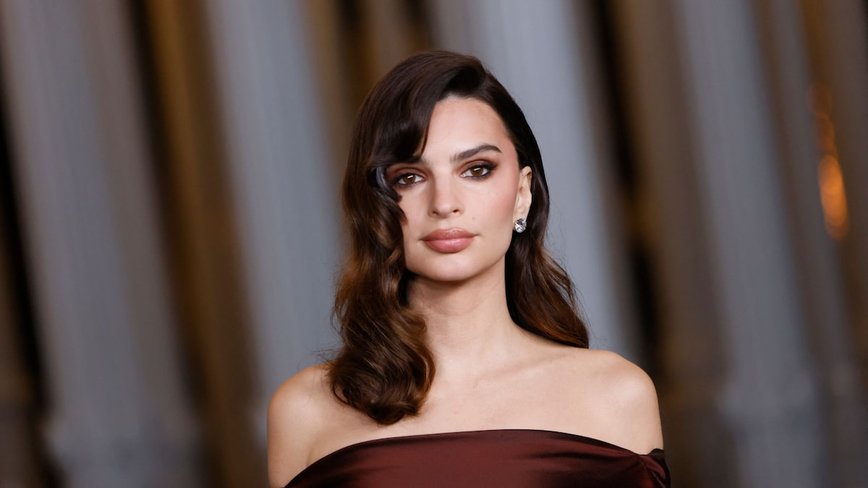 Emily Ratajkowski Slays in Vintage Leather Lingerie with Old Hollywood Vibes