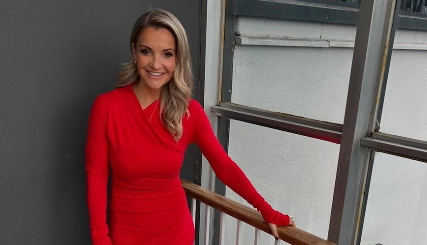 Helen Skelton Sizzles in Red-Hot Wrap Dress on BBC Morning Live