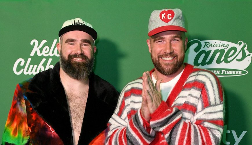 Travis and Jason Kelce Score Big for Team USA Hockey Star