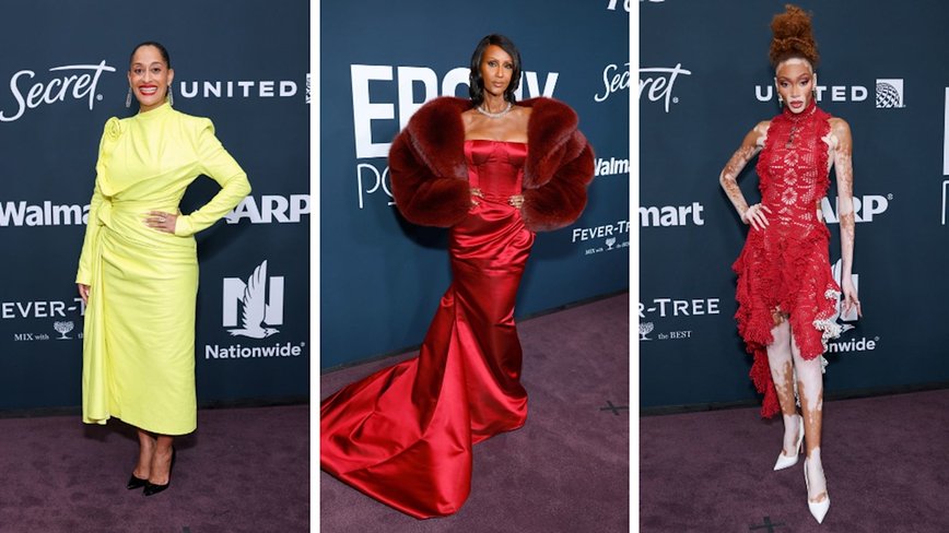 Iman Steals the Show in Scarlet at the Ebony Power 100 Gala