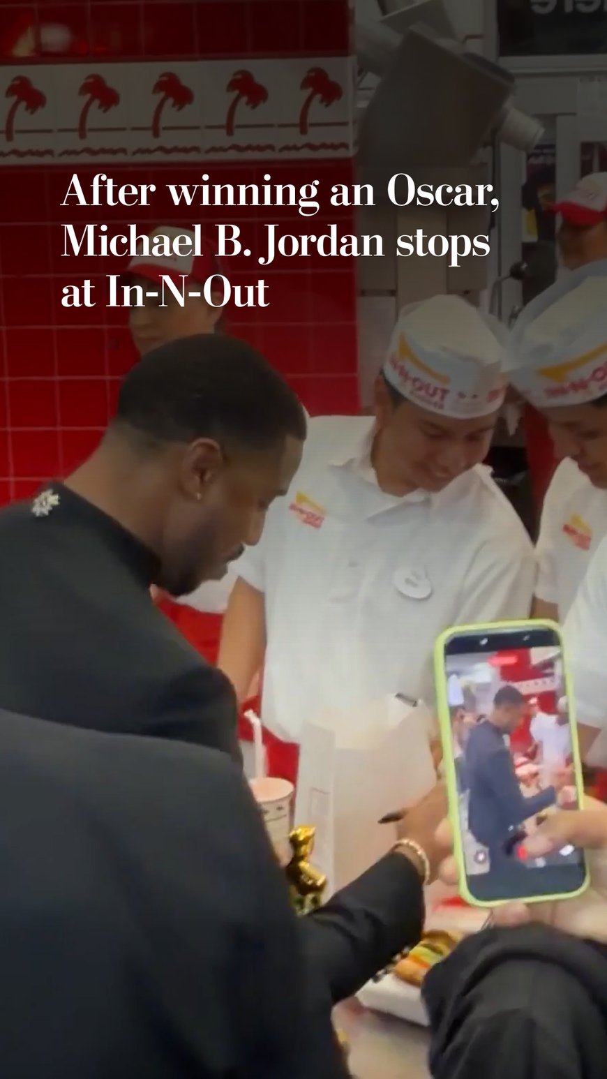 Michael B. Jordan Stopped at In-N-Out Burger