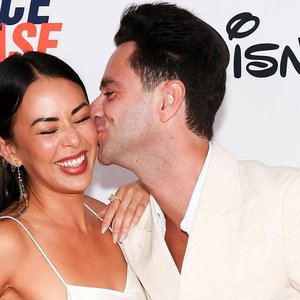 Janel Parrish and Sasha Farber Shine Bright on the Red Carpet