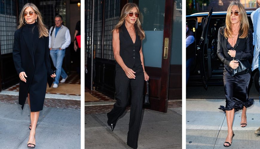 Jennifer Aniston Slays in Triple All-Black Looks on NYC Streets
