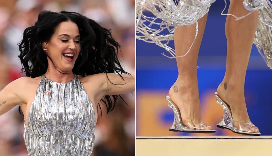 Katy Perry Stuns in Silver and Wedges at the FIFA World Cup
