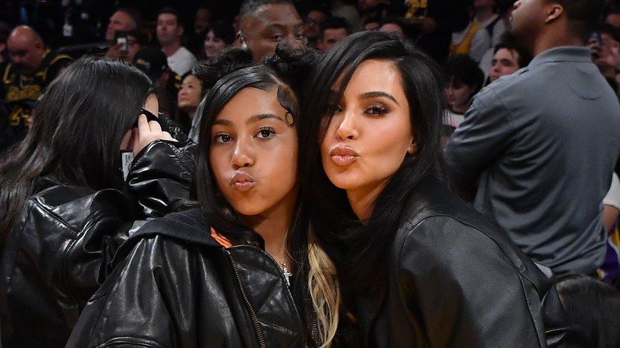 Kim K and North West Rock Matching Corsets in Rome, Stirring Up SoCal-Style Drama