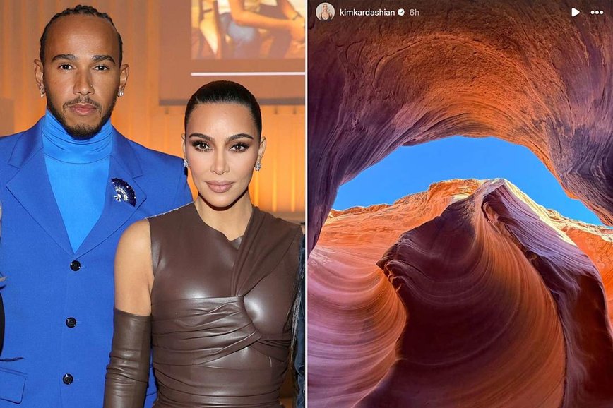 Kim Kardashian and Lewis Hamilton: Desert Sunset Sparks Romance