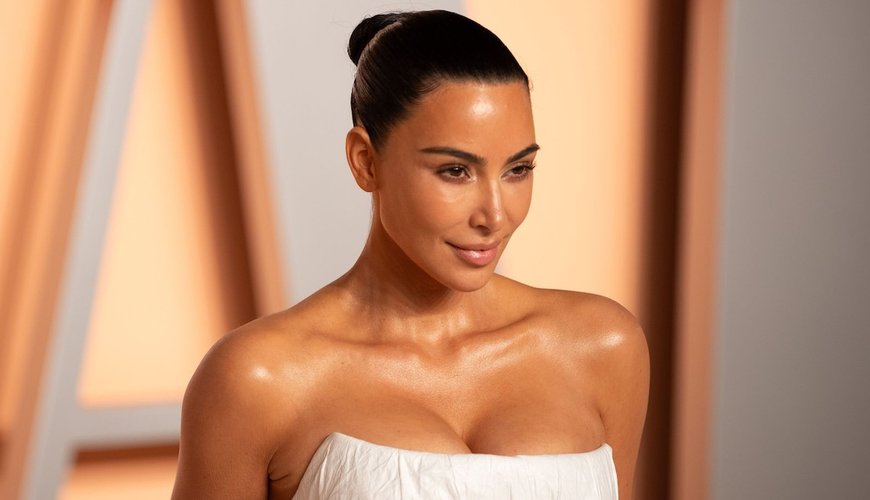 Kim Kardashian Sizzles in Leather on Eva Longoria's Netflix Set