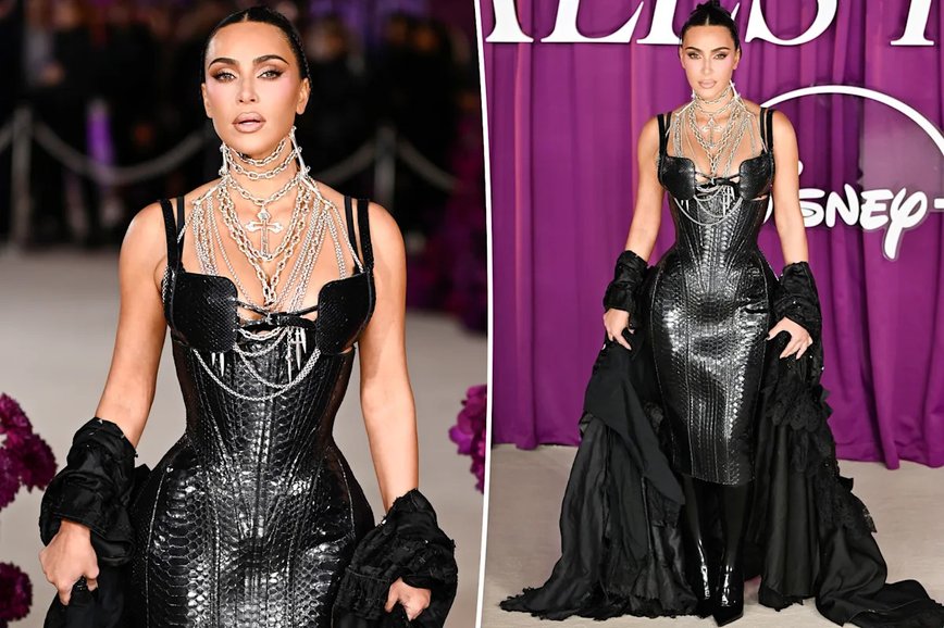 Kim Kardashian Slays in Leather and Chains at ‘All’s Fair’ London Premiere with a SoCal Vibe