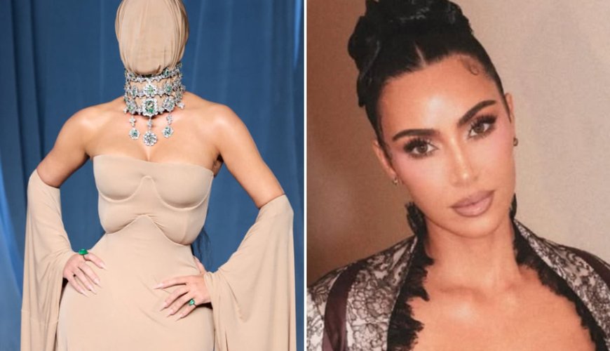 Kim K Shocks Hollywood with Full-Face Mask at Academy Museum Gala!