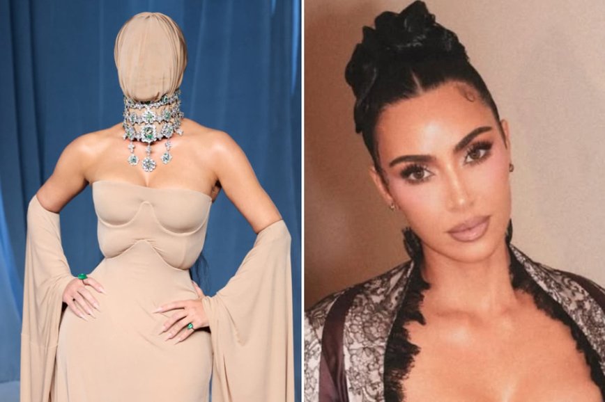 Kim K Shocks Hollywood with Full-Face Mask at Academy Museum Gala!