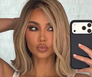 Kim Kardashian Channels Hollywood Glam with Iconic Look
