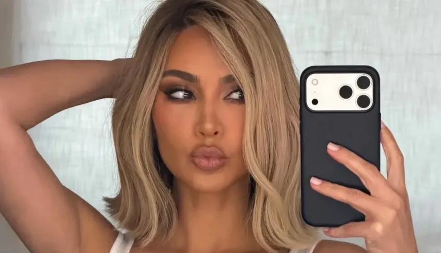 Kim Kardashian Channels Hollywood Glam with Iconic Look
