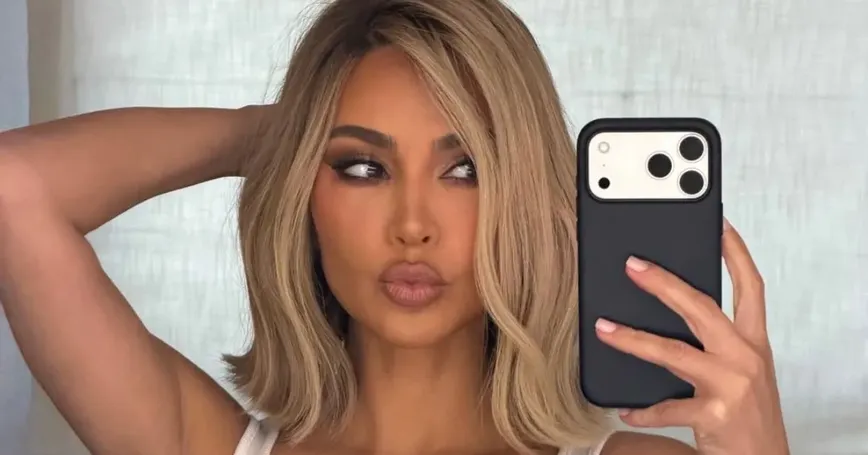 Kim Kardashian Channels Hollywood Glam with Iconic Look
