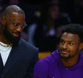 LeBron James Reps Family Vibes on Lakers Bench with Bronny and a Shoutout to Bryce