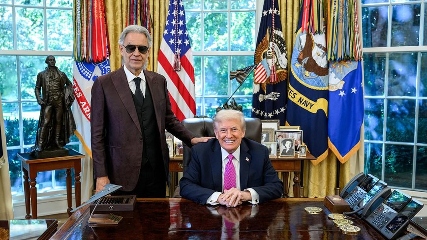 Andrea Bocelli’s Oval Office Serenade Sparks Liberal Firestorm in SoCal and Beyond