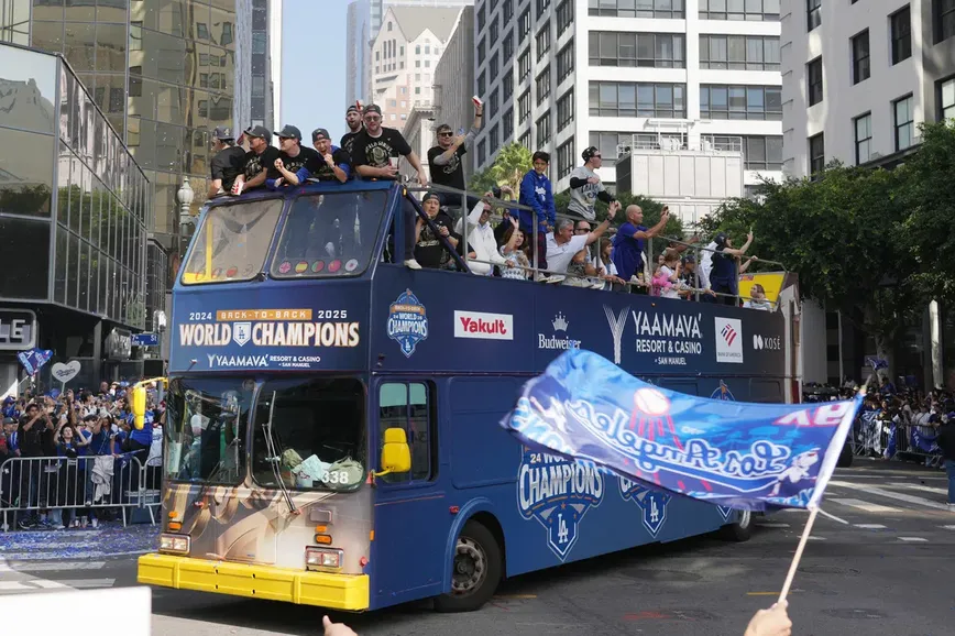 Ohtani Sparks 'Three-Peat' Hopes as Dodgers Celebratory Parade Takes Over LA