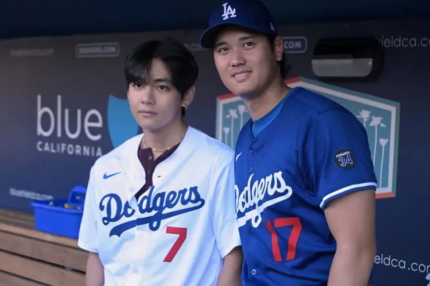 Shohei Ohtani and BTS's V Steal the Show at Dodger Stadium with Epic Crossover Moment