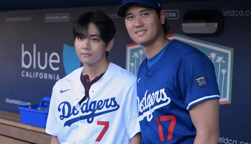 Shohei Ohtani and BTS's V Steal the Show at Dodger Stadium with Epic Crossover Moment