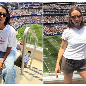 Simone Ashley and Laufey Bring Effortless Cool to SoFi Stadium World Cup Quarterfinals