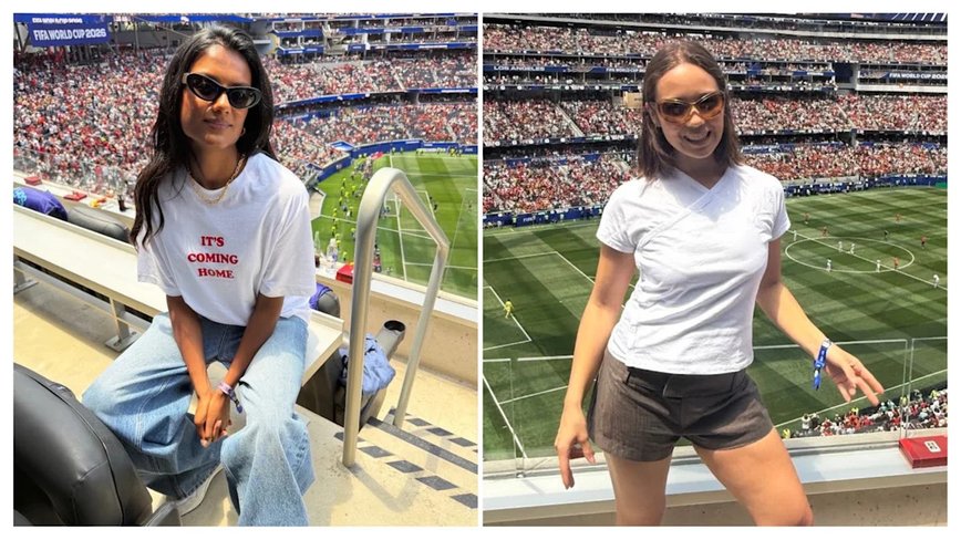 Simone Ashley and Laufey Bring Effortless Cool to SoFi Stadium World Cup Quarterfinals
