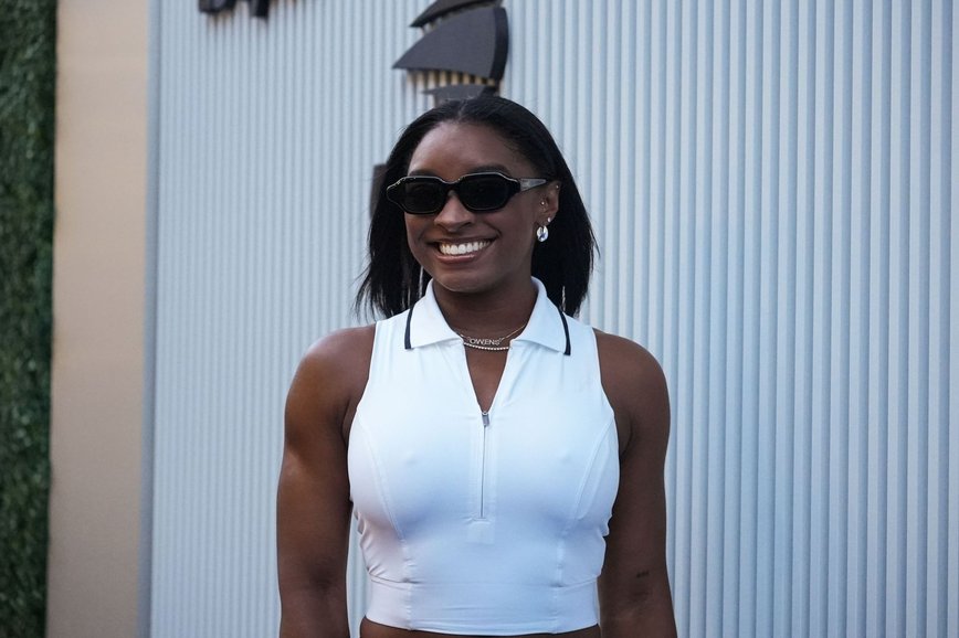 Simone Biles Flexes Luxury Dior Bag in True SoCal Style Ahead of Monday Night Football