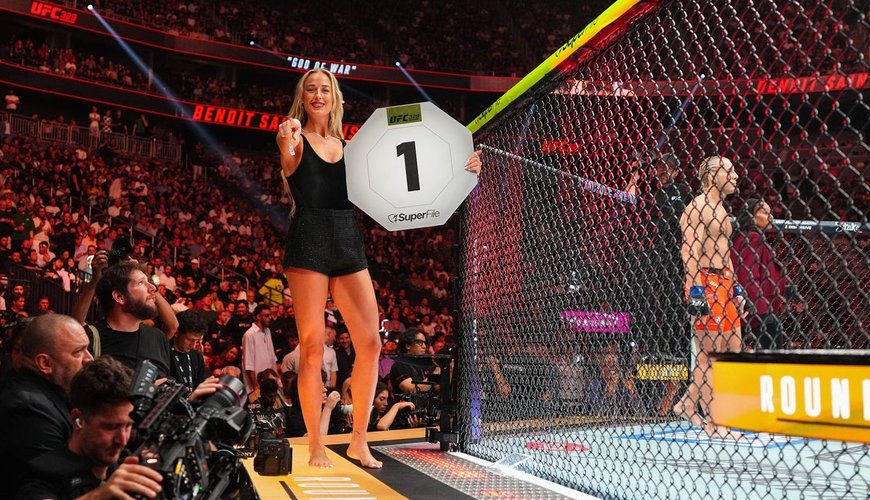 Sophie Cunningham Swaps Sneakers for Stilettos as UFC 329 Ring Girl