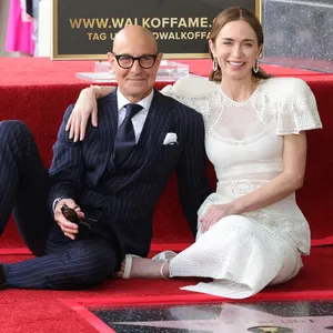 Stars Align on Hollywood Boulevard: Stanley Tucci and Emily Blunt Shine Bright