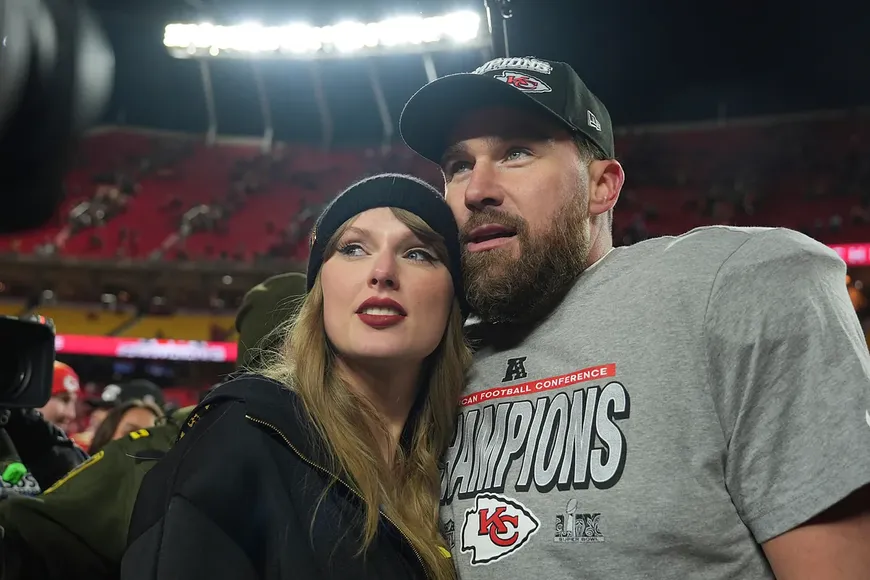 Taylor Swift and Travis Kelce