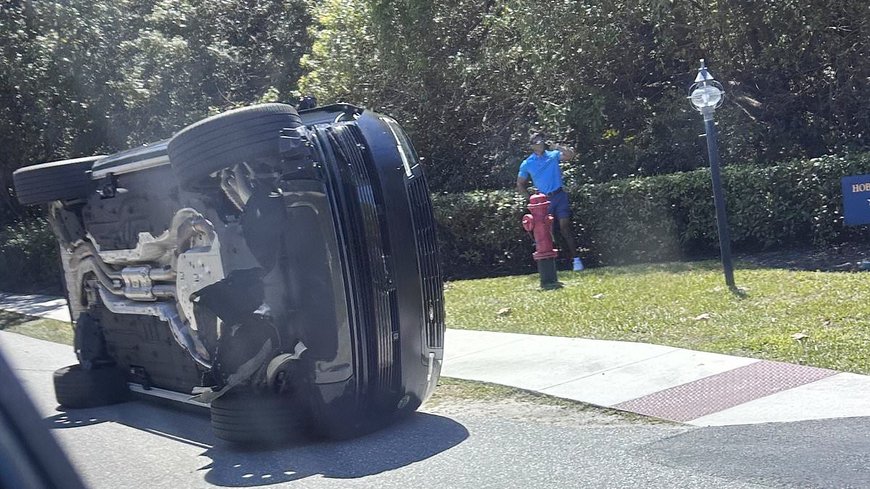 Tiger Woods' Horrifying Rollover Car Crash