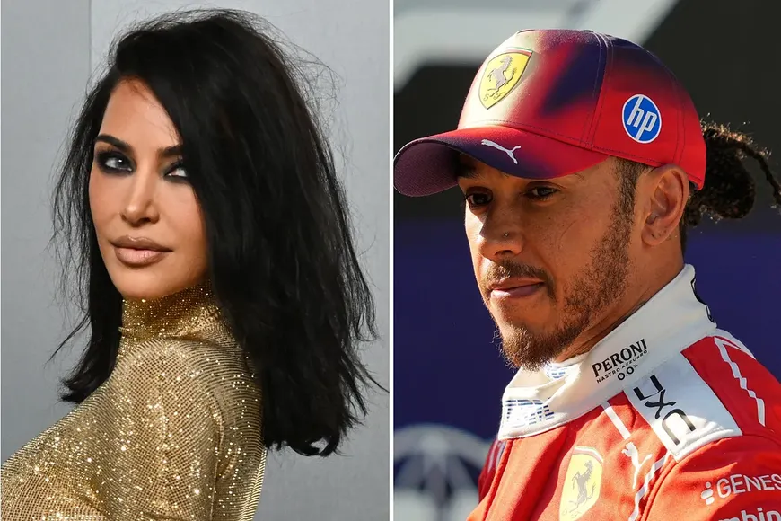 Kim Kardashian and Lewis Hamilton