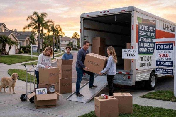 Why Moving Trucks Are Rolling Out of California Faster Than a Malibu Surfboard