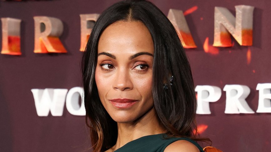 Zoe Saldaña Slays in Stunning Gown at 'Avatar: Fire & Ash' Premiere